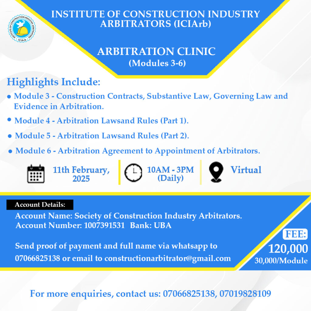 ICIArb Arbitration clinic