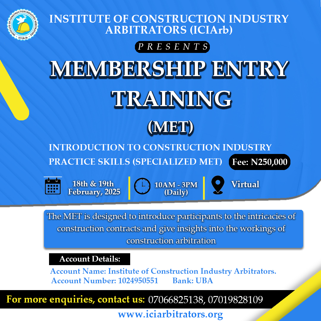 ICIArb Membership Entry training for arbitrators