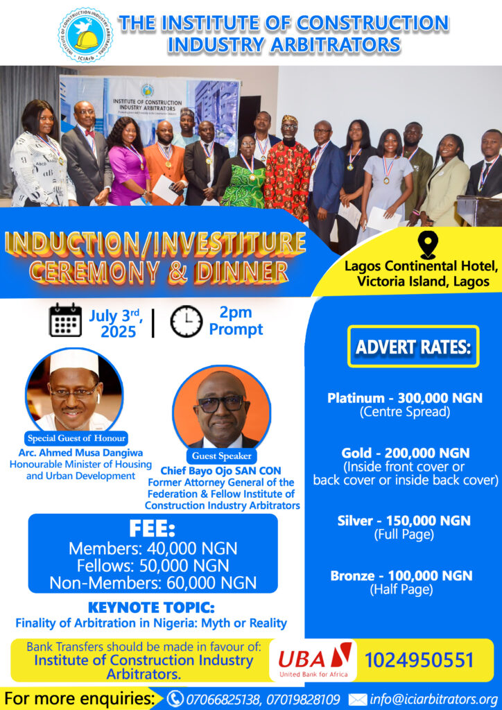 ICIArb induction and investiture ceremony