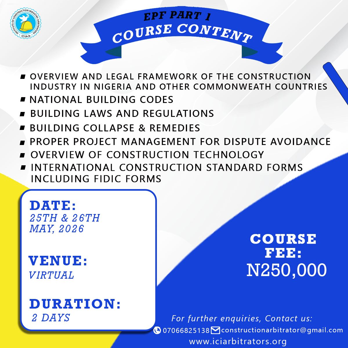 ICIArb Arbitration training for FEllows